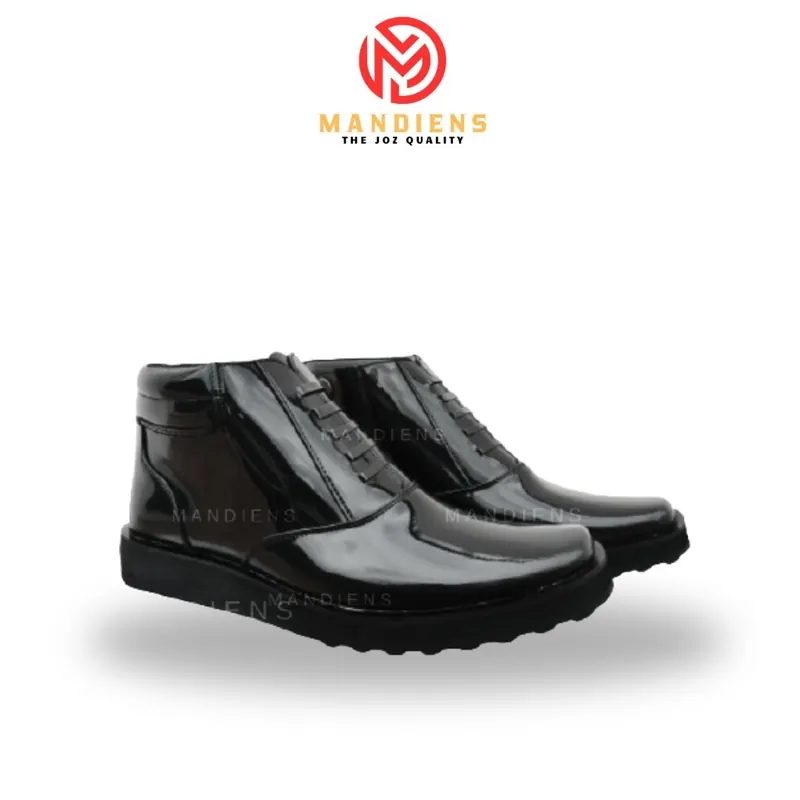 Mandiens S.03 Sepatu Pdh Pria Sol Datar - Sepatu Pantofel Kerja Pdh tni polri Security Satpam dishub