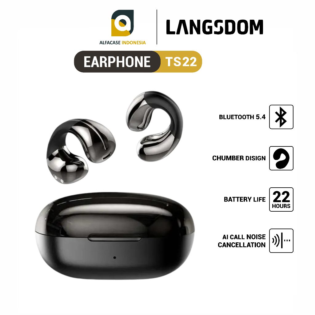 LANGSDOM Earphone Wireless TS22 - ALFACASE - Bluetooth