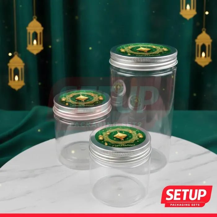 Toples Silinder 200–1300ml + Stiker Lebaran