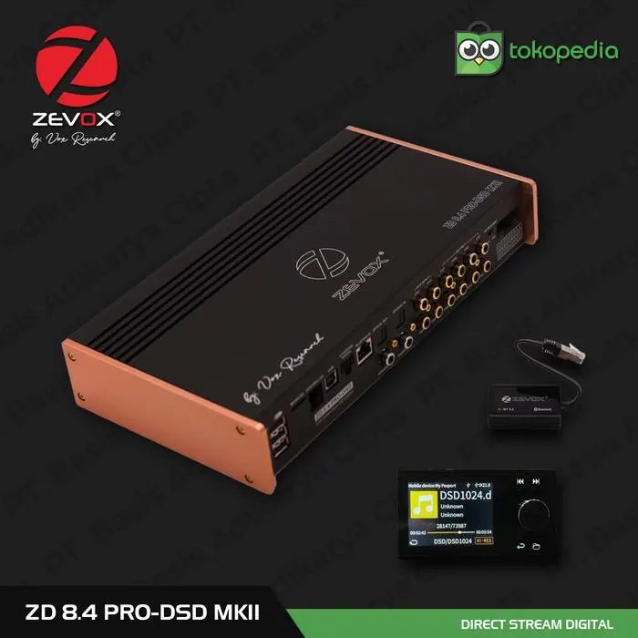 Processor DSP Zevox ZD 8.4 PRO DSD MKII Original RESMI by VOX RESEARCH