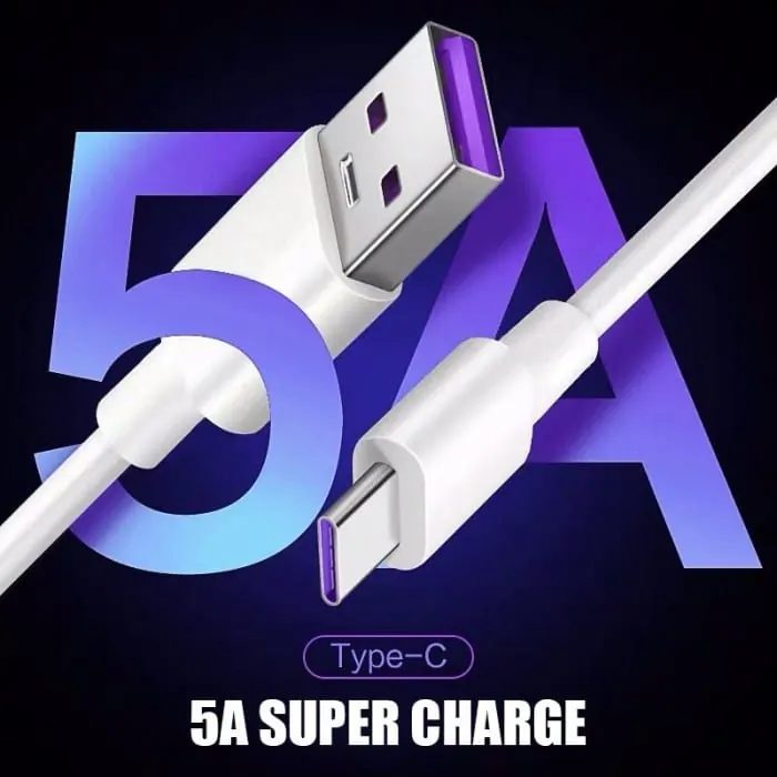 Kabel Data Charger Turbo 5A Support Super Fast Charging USB Type-C - Micro - Lightning