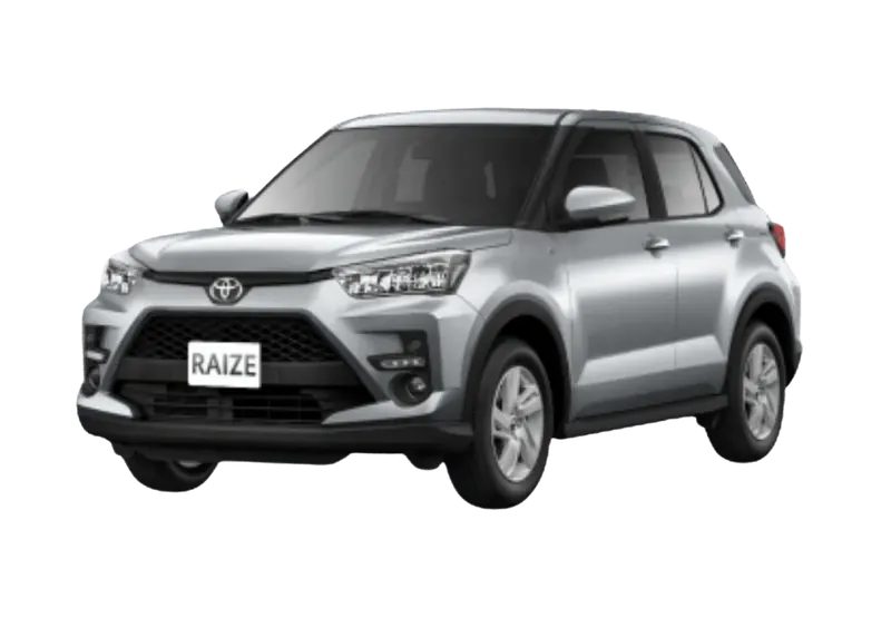 Small SUV - TOYOTA RAIZE G TURBO CVT 5 Seats Auto Petrol Minimum 3 days
