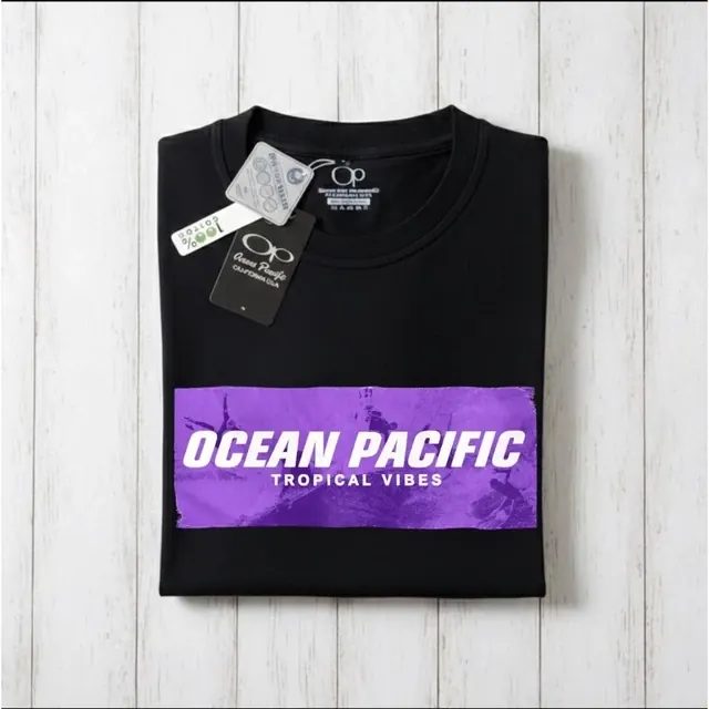 Kaos Pria Distro Premium (OP) Ocean Pacific Original Cotton Combed 20s Made in Usa