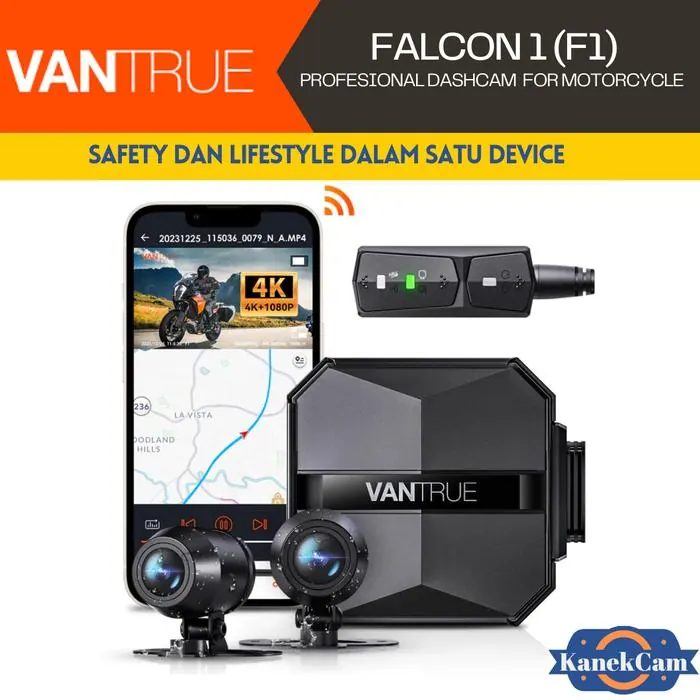 Dashcam Vantrue F1 Falcon1 4K Falcon (F1) Motorcycles Accessories Camera Motor 4K 2