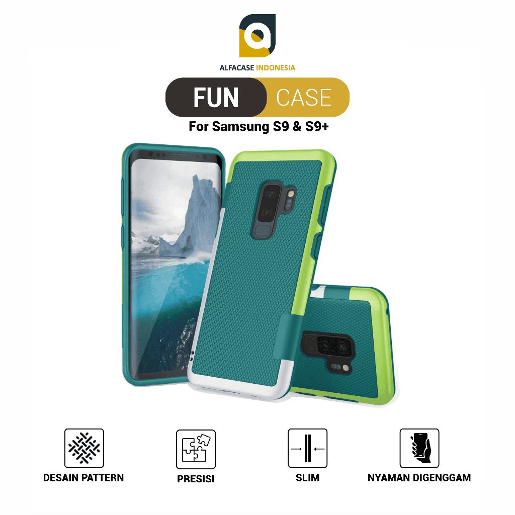 ALFACASE Case Samsung S9 Plus - Fun - Casing S9 Series