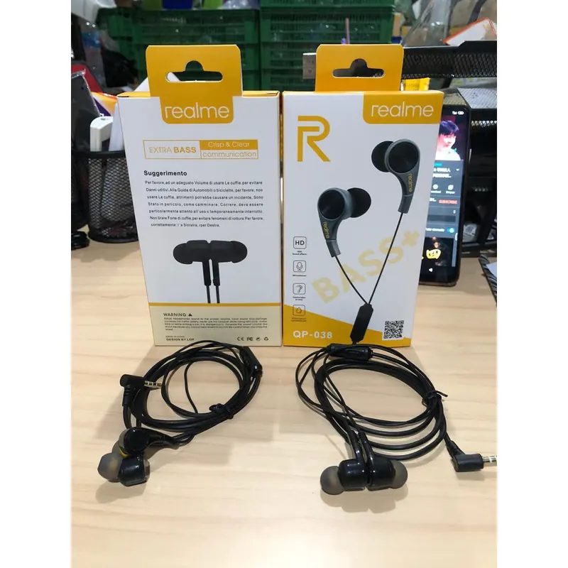 Handsfree Headset Magnet super BASS Realme 038 Music Stereo Earphone