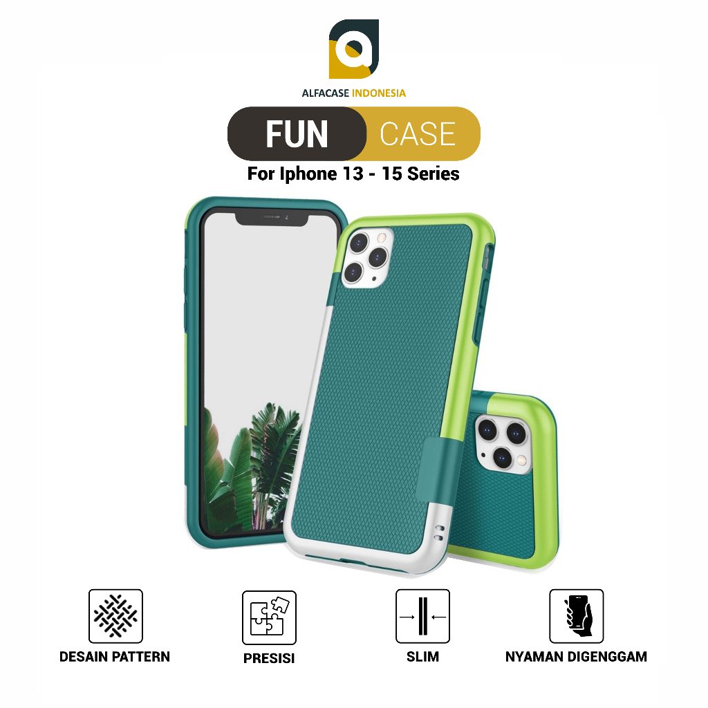 ALFACASE Casing For iPhone 13 14 15 Pro Plus Mini Max - Fun Case - Series