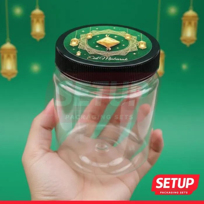 Toples Silinder 200–1300ml + Stiker Lebaran