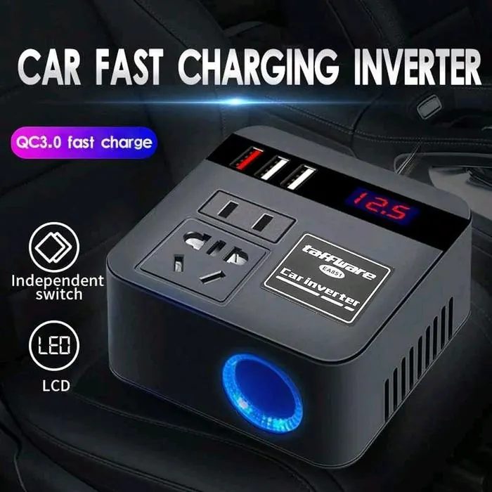 Power Inverter Mobil DC to DC 12/24V to 110/220V 100W