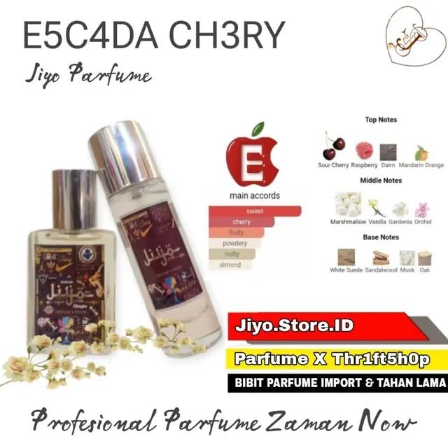 E5C4DA CHERY For Women Inspired By Jiyo Parfume Edp Tahan Lama FREE Tester