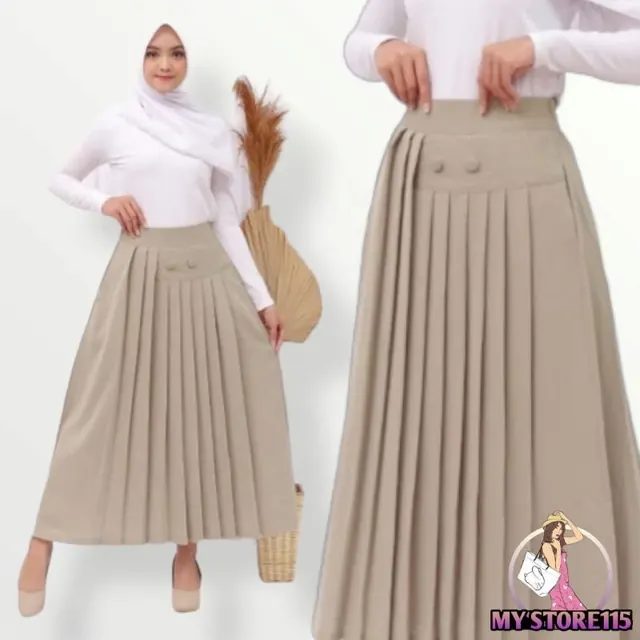 Rok Rempel Wanita Model Husna Wolfis Premium