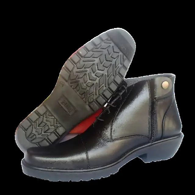 MANDIENS K153 - Sepatu Boots Kulit Asli Medali - Sepatu Pria Kulit Pdh Tni Polri Jenggel Gaya Koboi