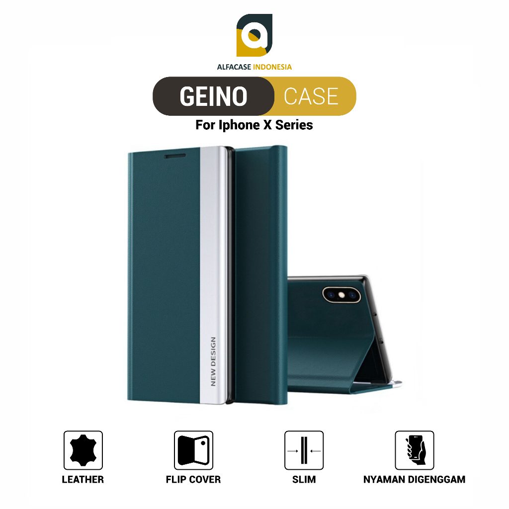 ALFACASE Flip Cover New Design Case iPhone X/XS XS MAX XR - Geino - Casing X Series