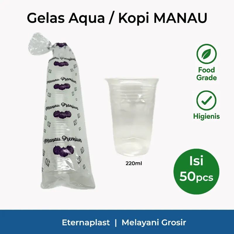 (50PCS) Gelas Aqua