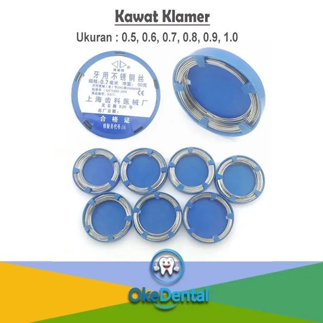 Kawat Klamer / Gigi Palsu / Retainer