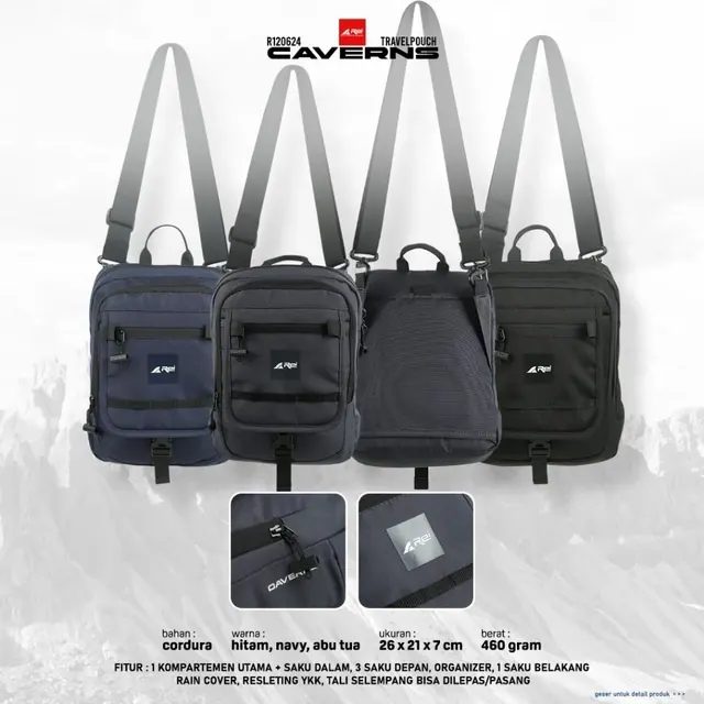 Travel Pouch / Tas Selempang Caverns Arei Outdoorgear