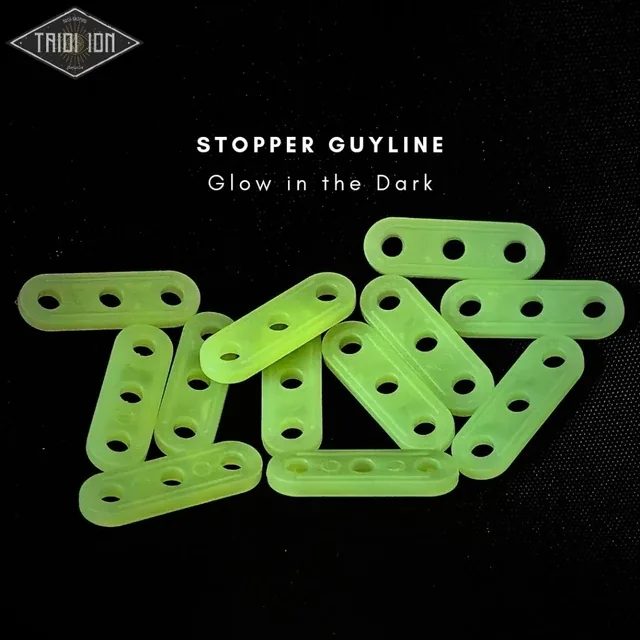 Stopper Guyline tali tenda/prusik Glow In The Dark