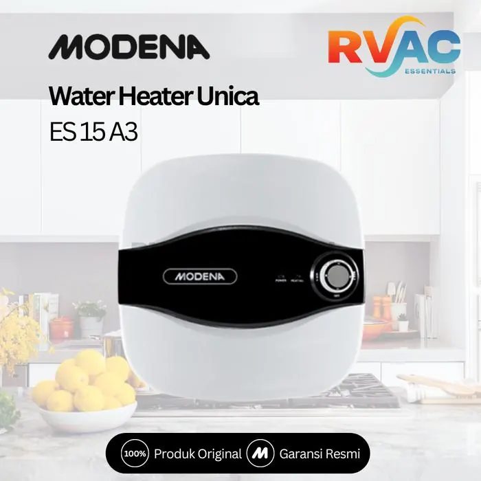MODENA Water Heater ES 15 A3 - Pemanas Air 15L dengan ELCB & Anti Rust
