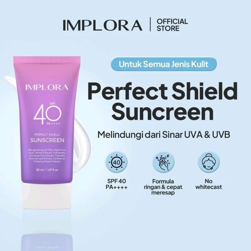 Implora Perfect Shield Sunscreen SPF 40 Sunblock