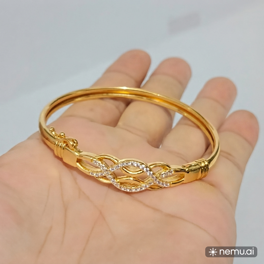 Gelang Bangle Gold Titanium