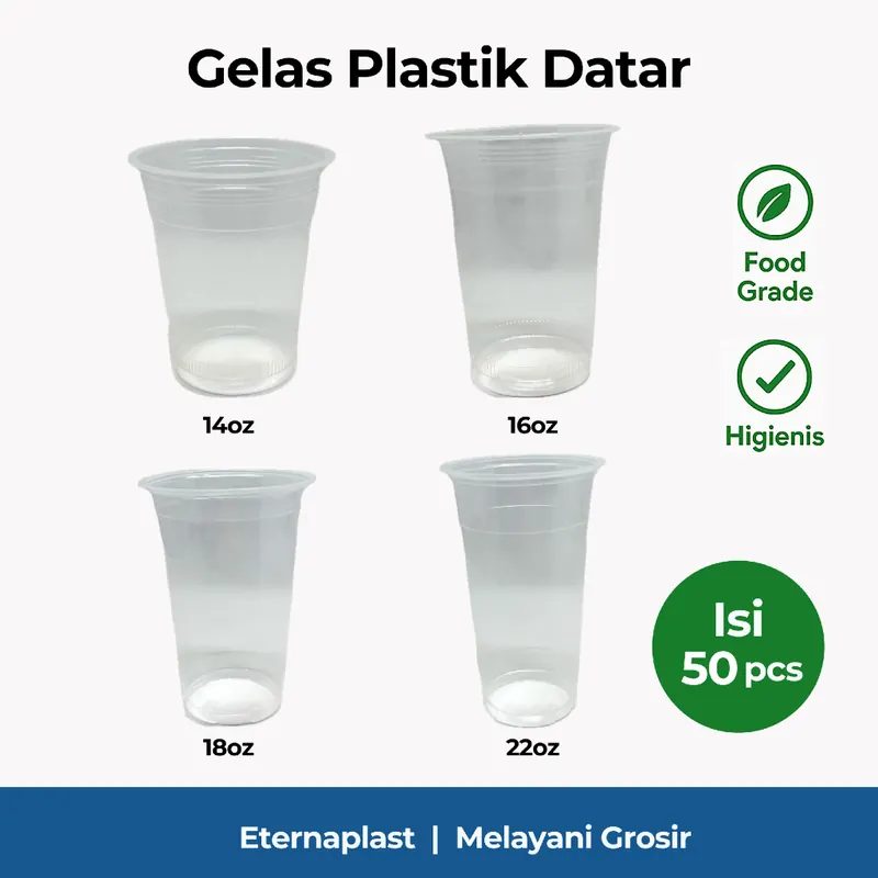 (50PCS) Gelas Plastik