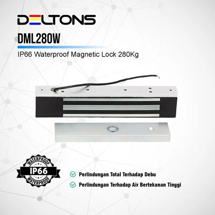 Waterproof Magnetic Lock EM 280Kg 600Lbs Outdoor - No ZL Bracket