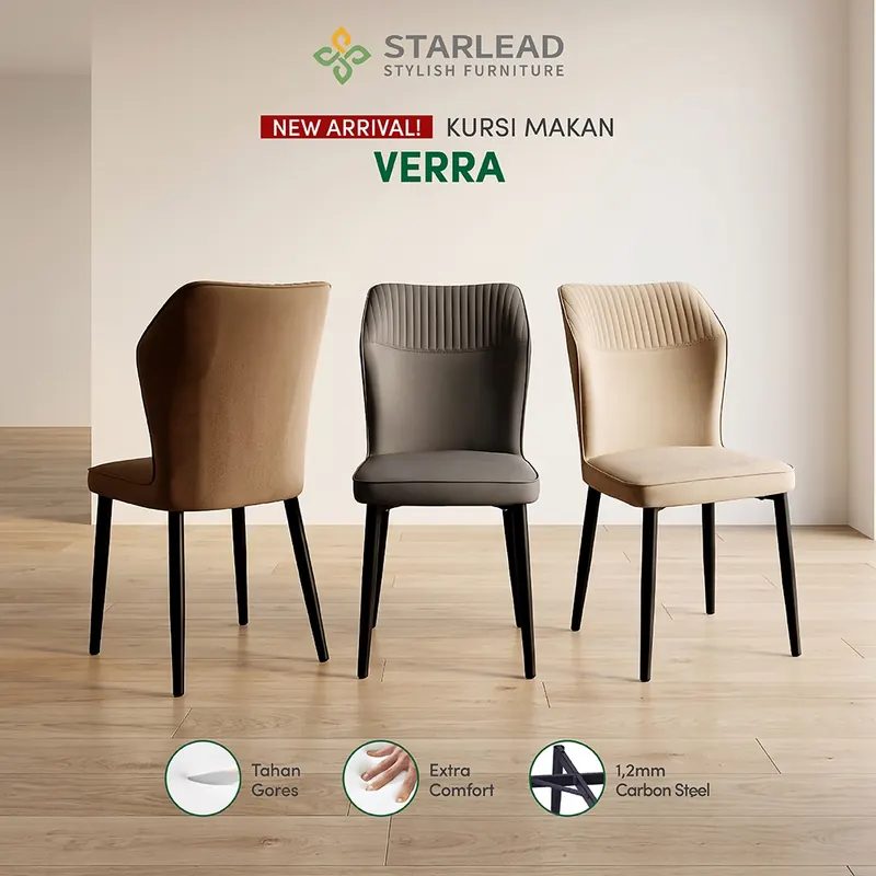 STARLEAD Kursi Makan Kulit Verra