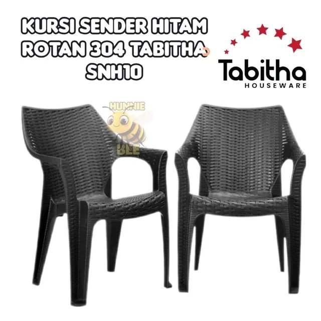 Kursi Sender Hitam Rotan 304 Tabitha SNH10