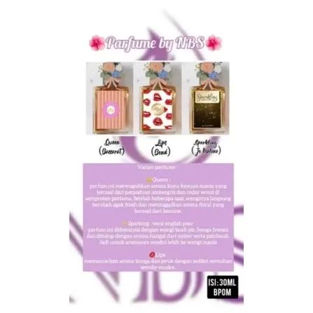 Parfum NBS Original Wanita Pria Bpom Bacaran Bold Sparkling lebay