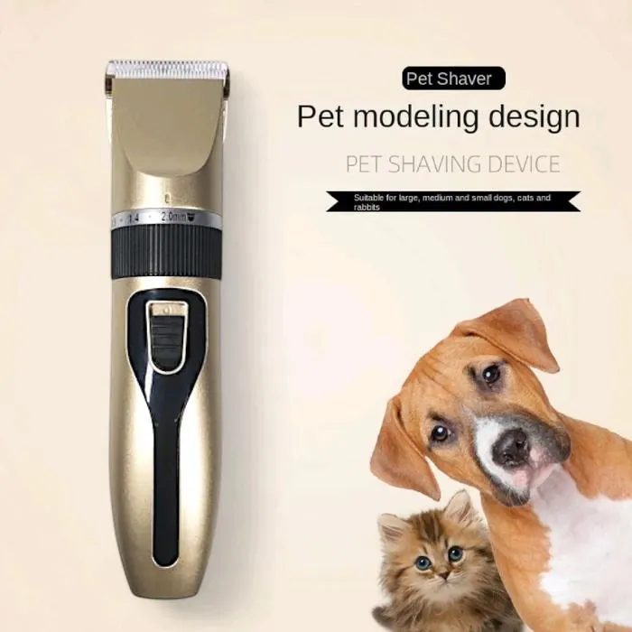 Alat Cukur Bulu Hewan Anjing Kucing 4 Comb 1200mAh 50dB
