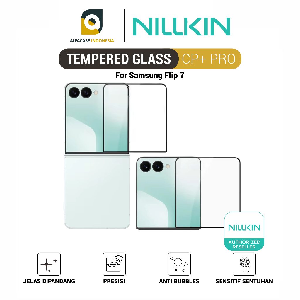 NILLKIN Tempered Glass Cp+Pro Samsung Z Flip 7 - ALFACASE Z 7