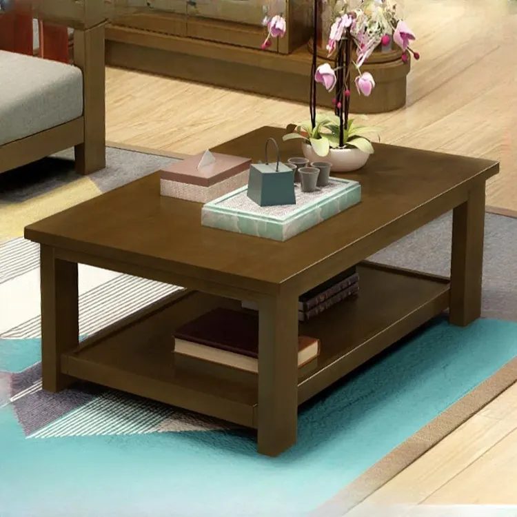 Meja Tamu Minimalis Kopi Coffee Table Kayu Mahoni