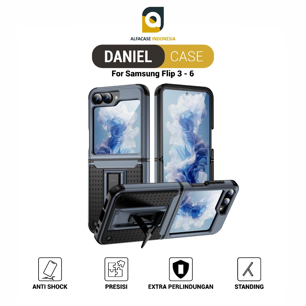 ALFACASE Case Samsung Z Flip 3 4 5 6 - Daniel - Casing Z Series