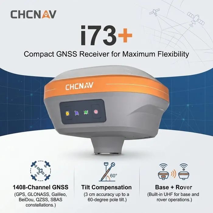 CHCNAV i73+ Compact GNSS Receiver for Maximum Flexibility