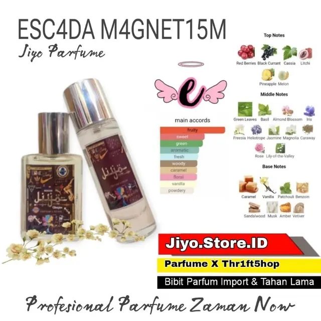 ESC4DA M4GNETI5M Unisex Parfume Inspired By Jiyo Edp Tahan Lama FREE Tester