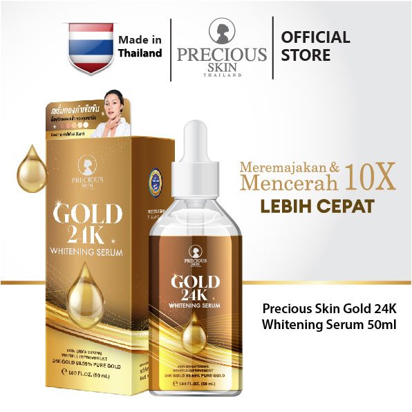 Precious Skin Thailand Gold 24K Whitening Serum 50ml / Wajah