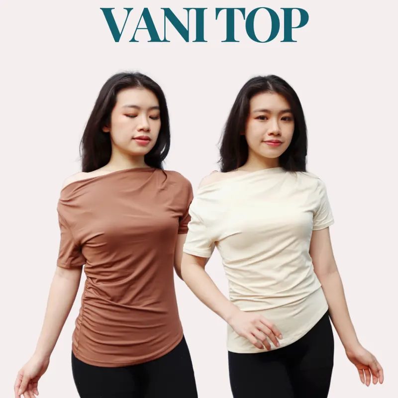 Vani Bodycon Top Bodyfit Premium Atasan Wanita Lengan Pendek
