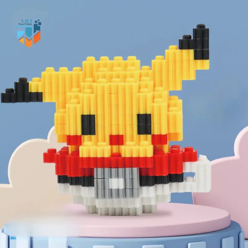 Nano Block Mini Cup Pikachu / Mainan Bricks Education / Balok 3D