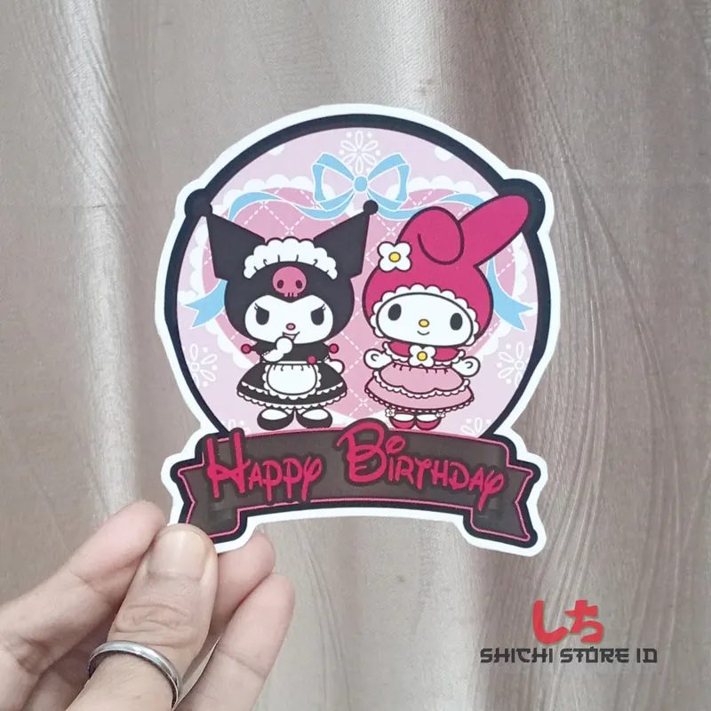 Topper Kue Kuromi My Melody Set/ Set My