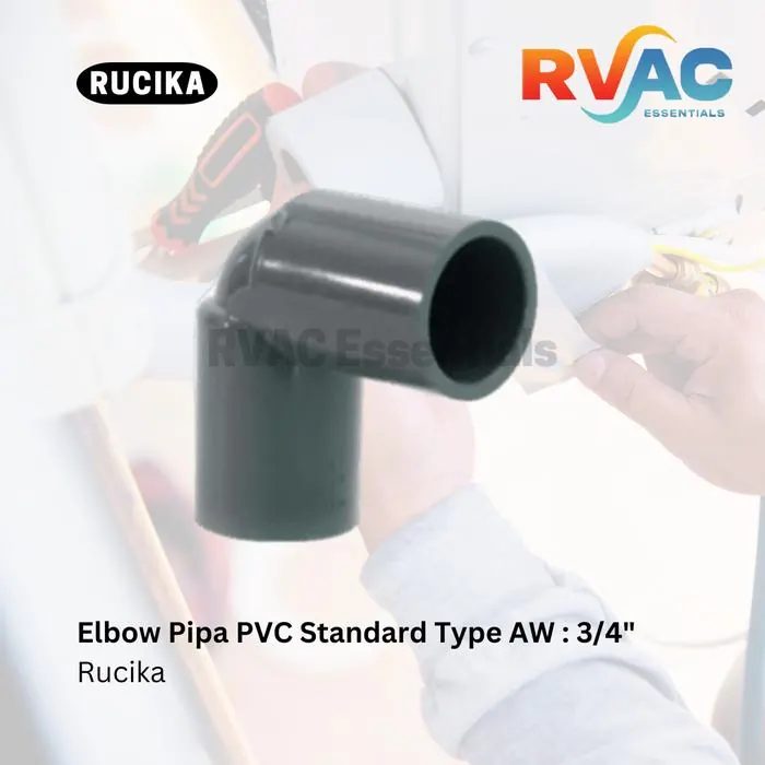Elbow Pipa PVC Rucika Standard Type AW - Ukuran: 3/4" - 90 Derajat