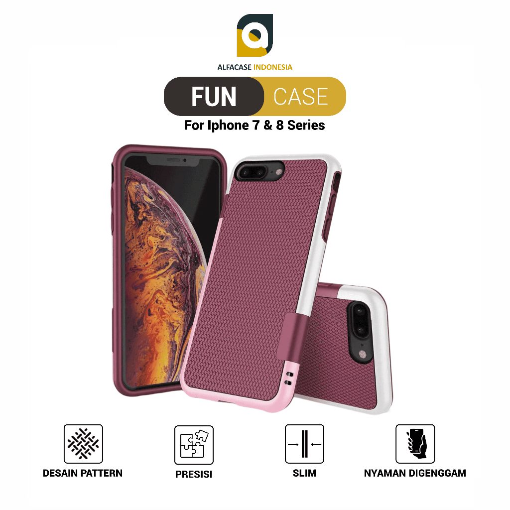 ALFACASE Case iPhone 7 8 Plus - Fun - Casing 7 8 Series