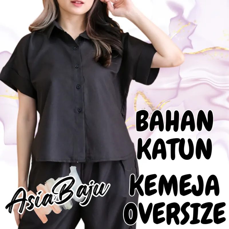 ASIABAJU Kemeja Oversize Wanita LILY