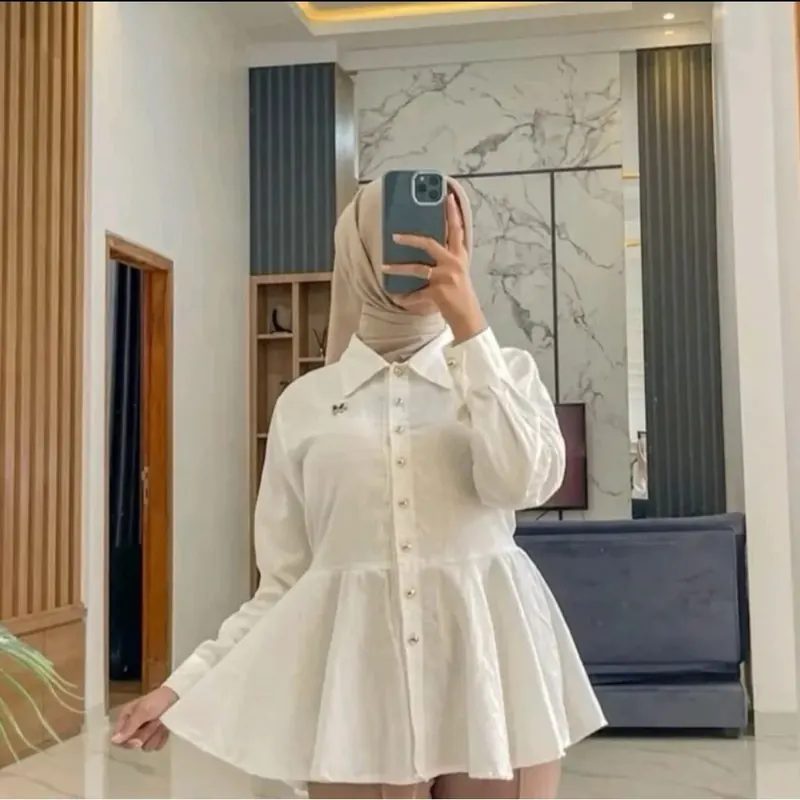 Atasan Baju Wanita Atika Blouse Kemeja
