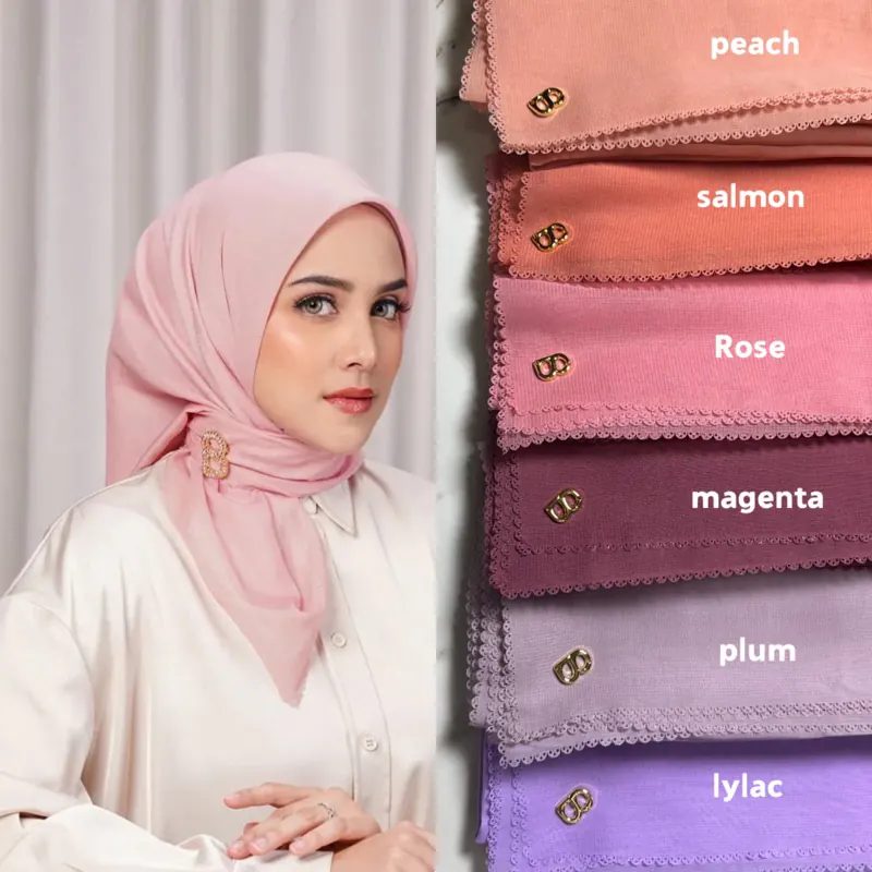 Buttonscarves polos basic scarf pollycotton