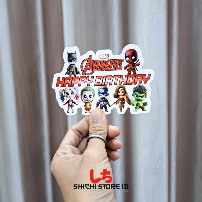 Topper Kue Avengers Set/ Set Birthday