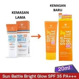 Sunscreen emina Sun BATTLE Bright Glow SPF 35 PA+++ 20ml
