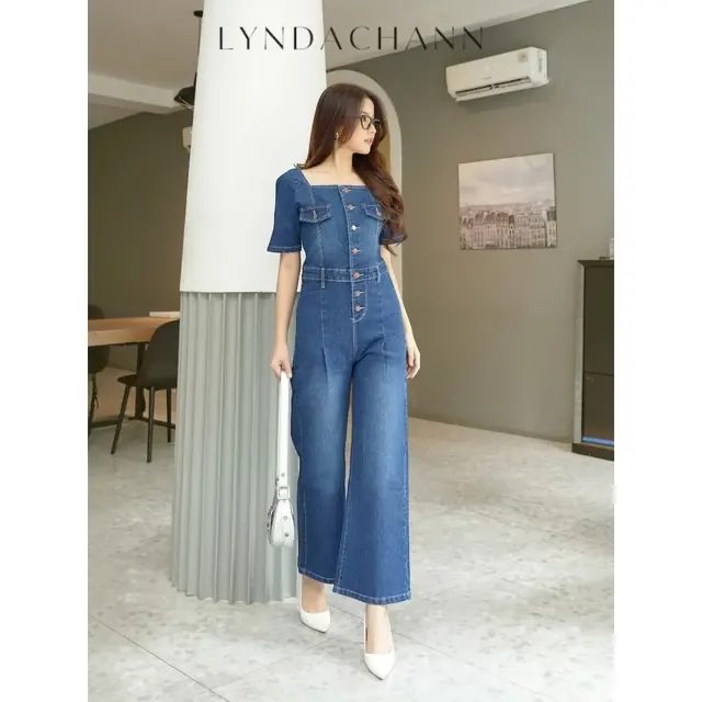 LYNDACHANN - PREMIUM RUMY JUMPSUIT Jeans Wanita Tebal