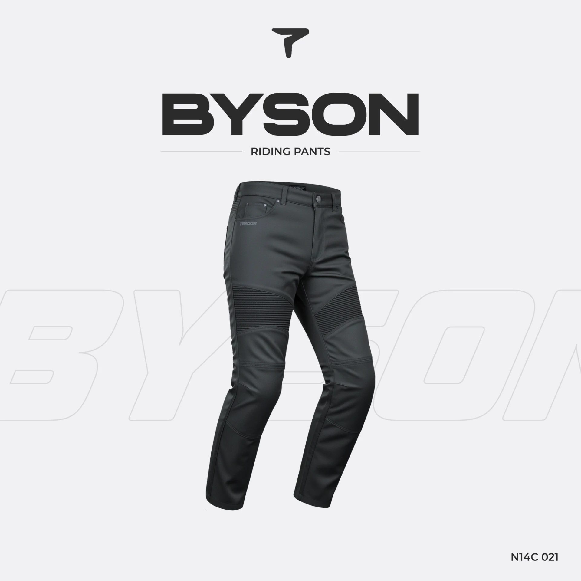 Celana Motor Pria BYSON N14C 021 Riding Pants Knee Protector Stretch TRACKER