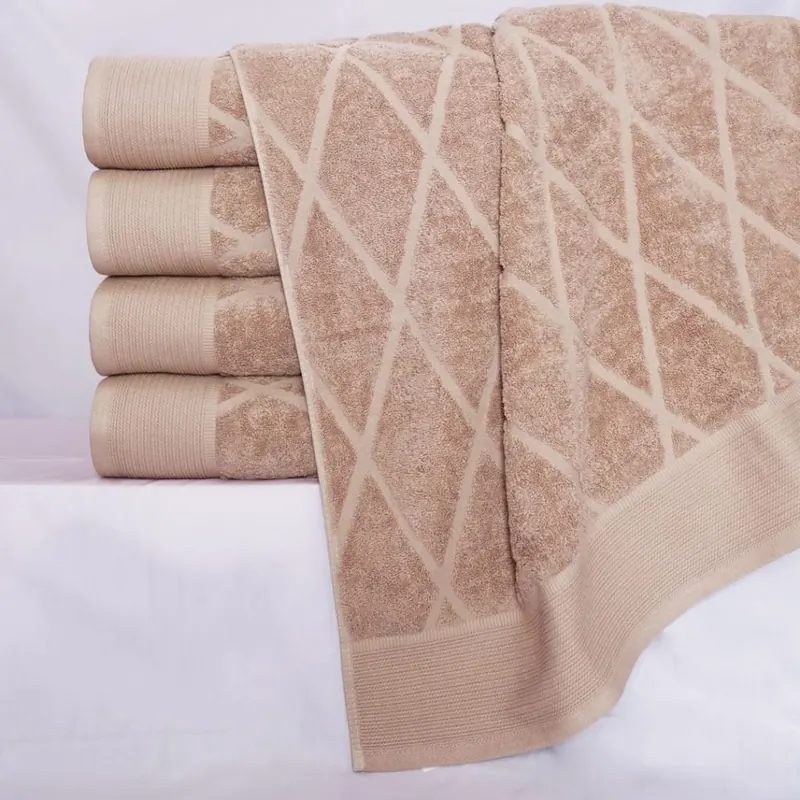 Handuk Luxury Premium 70x140cm combed cotton benang terbaik 30s tebal diamond motif