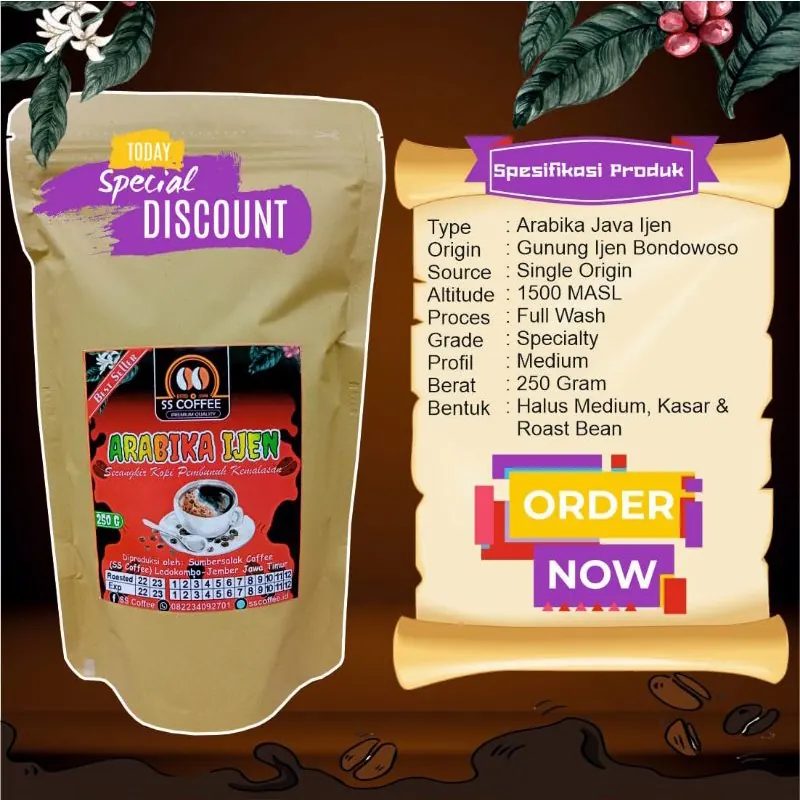 Kopi Arabika Java Ijen Bondowoso